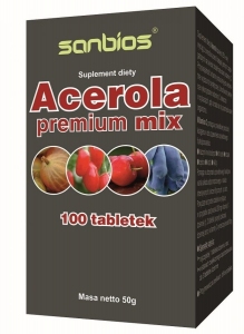 ACEROLA PREMIUM MIX 100 tabletek - SANBIOS