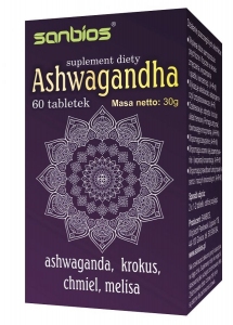 ASHWAGANDHA 60 tabletek - SANBIOS