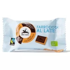 HERBATNIKI ORKISZOWE Z MLECZNĄ CZEKOLADĄ FAIR TRADE BIO 28g - ALCE NERO