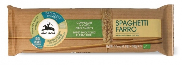 MAKARON (ORKISZOWY) SPAGHETTI BIO 500g - ALCE NERO